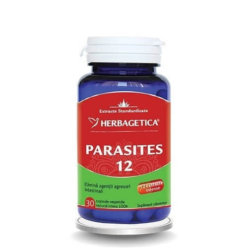 Parasites 12, 30 capsule, Herbagetică Vitamine si suplimente