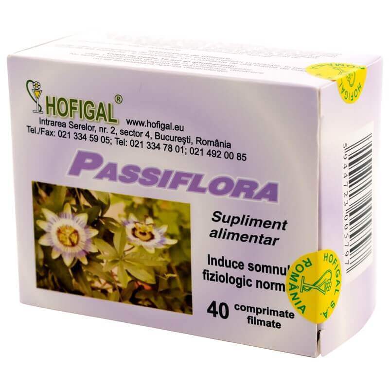 Passiflora, 40 comprimate, Hofigal Vitamine si suplimente