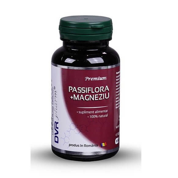 Passiflora+Magneziu, 60 capsule, DVR Pharm Vitamine si suplimente
