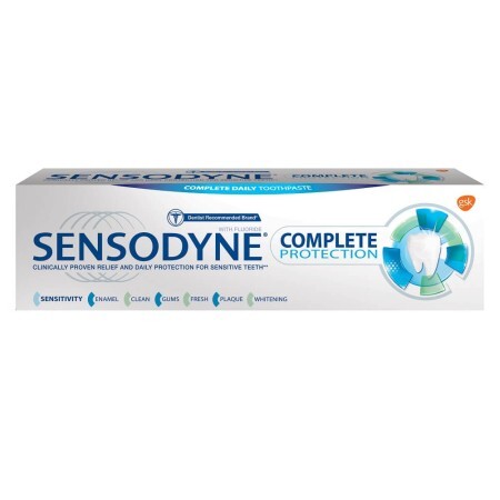 Pastă de dinți Complete Protection Sensodyne, 75 ml, Gsk