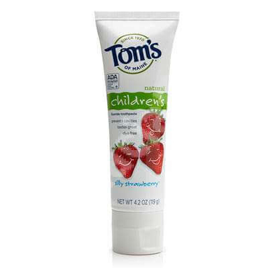 Pastă de dinți cu căpșuni pentru copii, 119 g, Toms Of Mine