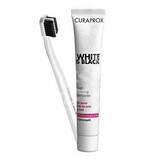 Curaden Curaprox White Is Black Dentifricio Sbiancante 90 ml + Spazzolino Bianco