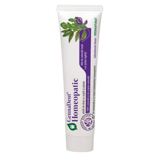 Pastă de dinți GennaDent Homeopatic, 150 ml, Vivanatura Frumusete si ingrijire