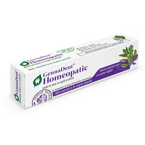 Pasta de dinti GennaDent Homeopatic, 50 ml, Vivanatura Frumusete si ingrijire