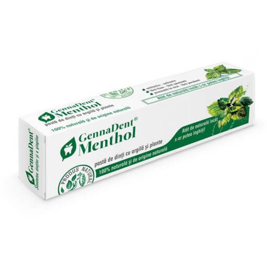 Pastă de dinți GennaDent Menthol, 50 ml, Vivanatura