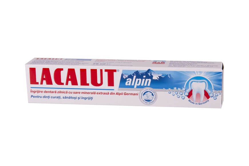 Pastă de dinți Lacalut Alpin, 75 ml, Theiss Naturwaren