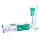 Pastă de dinți naturală cu mentă fără fluor, 100 ml, Kingfisher