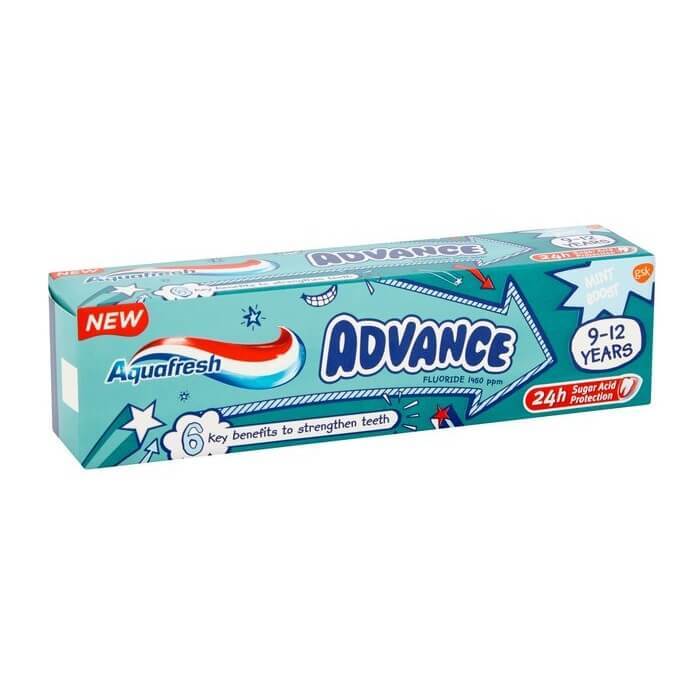 haine pentru copii de 9 ani fete Pastă de dinți pentru copii Advance 9-12 ani, 75 ml, Aquafresh
