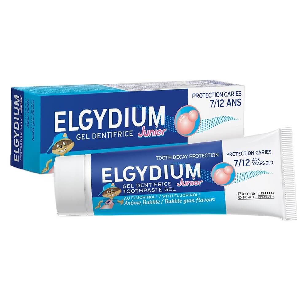 manusi de portar pentru copii de 12 ani Pastă de dinți pentru copii Bubble, 7-12 ani, 50 ml, Elgydium Junior
