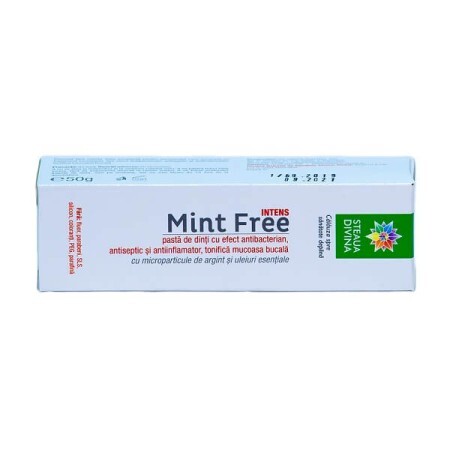 Pasta de dinti Mint Free Santoral, 40 ml,  Steaua Divina