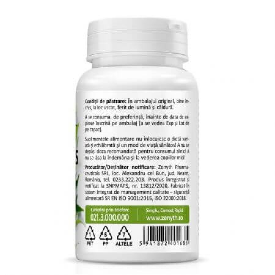 Andrographis 386 mg, 30 capsule vegetale, Zenyth