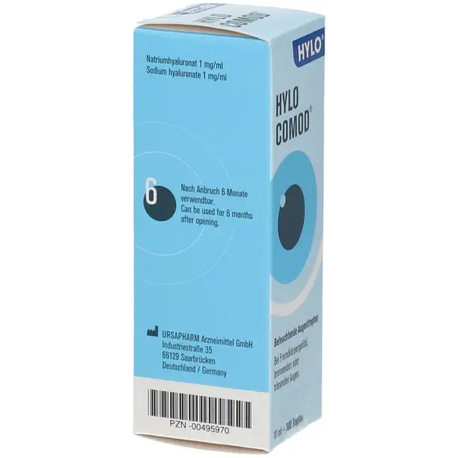 Hylo-Comod picaturi lubrifiante pentru ochi 10 ml, Ursapharm