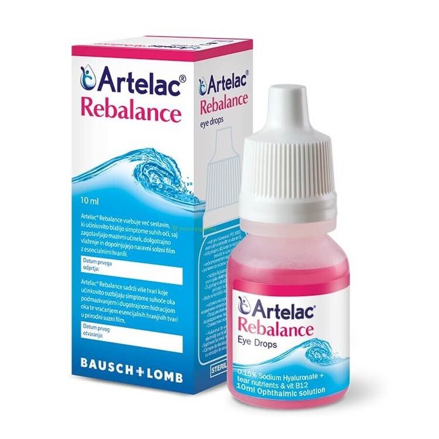 Artelac Rebalance Picături oftalmice, 10 ml, Bausch&Lomb recenzii