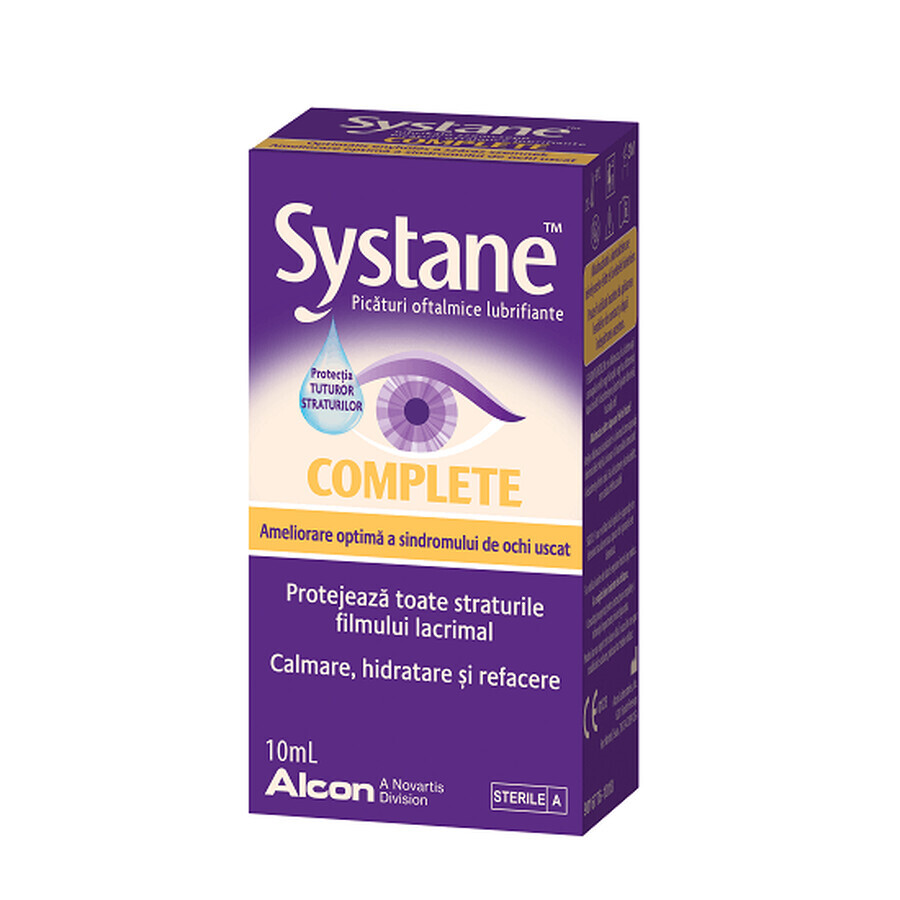 Systane Complete picături oftalmice lubrifiante 10 ml, Alcon