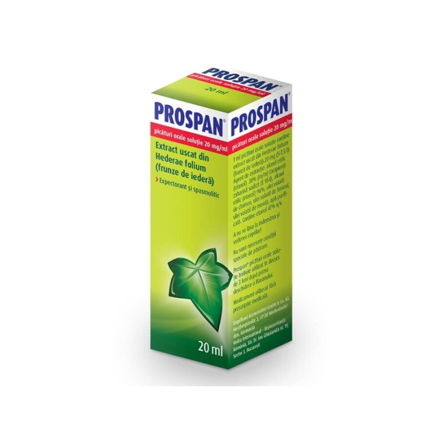 Prospan Herbal picături orale, 20 ml, Engelhard Arzneimittel