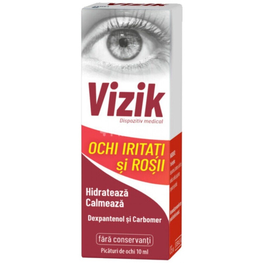 Vizik colirio para ojos irritados y enrojecidos, 10 ml, Zdrovit