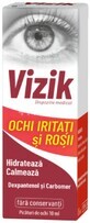 Picaturi pentru ochi iritati si rosii Vizik, 10 ml, Zdrovit