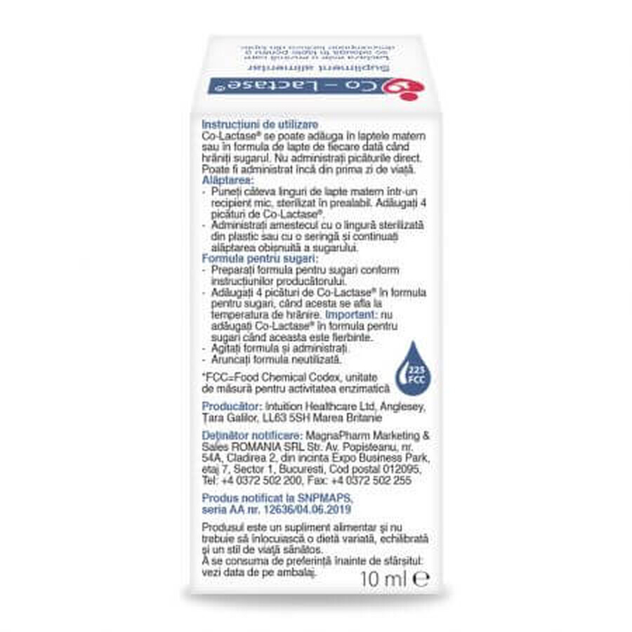 Picături pentru sugari Co-Lactase, 10 ml, Maxima HealthCare Ltd