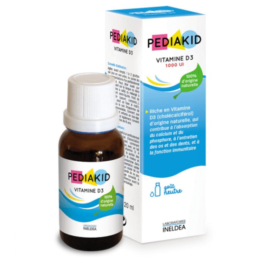 Picături Vitamine D3, 20 ml, Pediakid recenzii