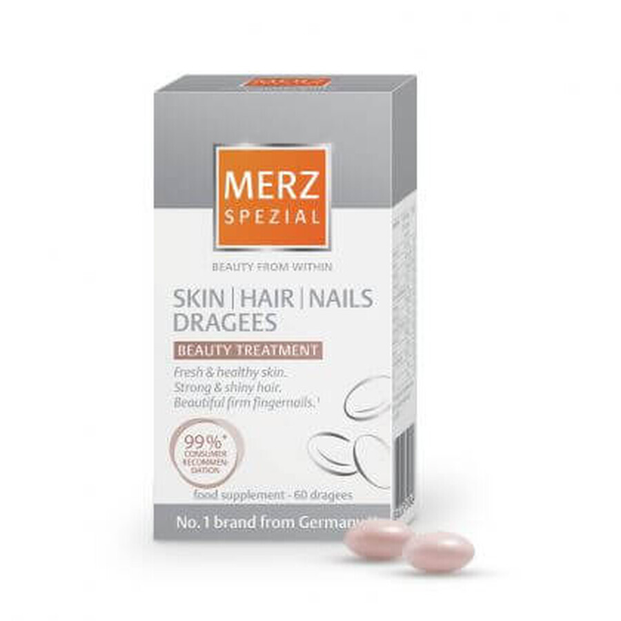 Huid, haar en nagels, 60 tabletten, Merz Pharmaceuticals