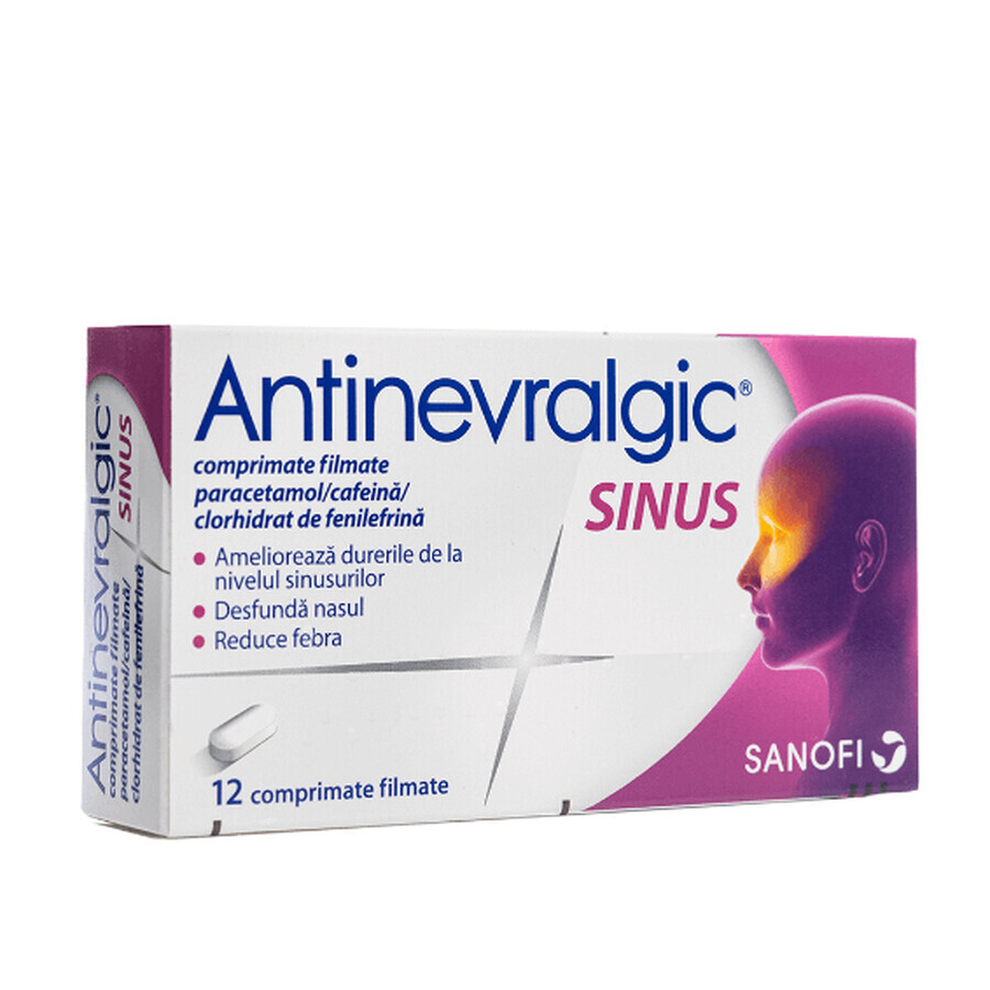 Antinevralgic Sinus, 12 comprimés, Sanofi