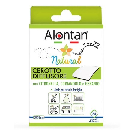 Plasturi anti-tantari Alontan Natural, 24 bucati, Pietrasanta Pharma
