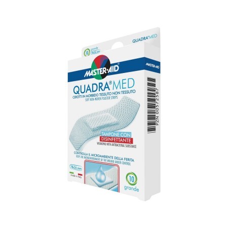 Plasturi piele sensibilă Quadra Med Master-Aid, 10 bucăți, Pietrasanta Pharma
