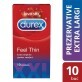Prezervative Feel Thin XXL, 10 bucăți, Durex