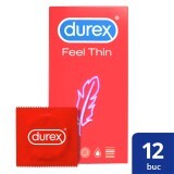 Prezervative Feel Thin, 12 bucati, Durex