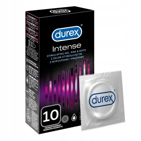Prezervative Intense, 10 bucati, Durex