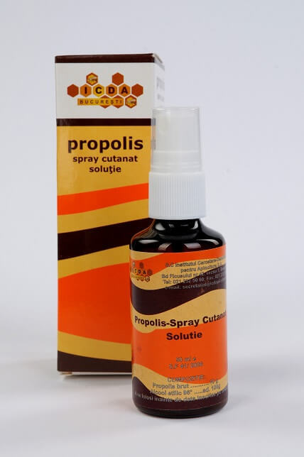 Propolis spray cutanat, 50 ml, Institutul Apicol Vitamine si suplimente