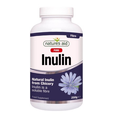 Pudră naturală de inulină de cicoare, 250 g, Natures Aid