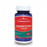 Quercetin cu Vitamina D3, 60 capsule, Herbagetica