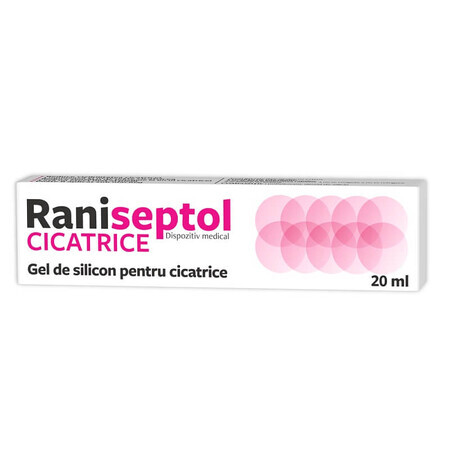Raniseptol Cicatrice ge de silicon, 20 ml, Natur Produkt