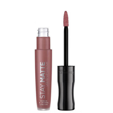 Ruj de buze lichid mat Stay Matte 220 Fatal Kiss, 5.5 ml, Rimmel London