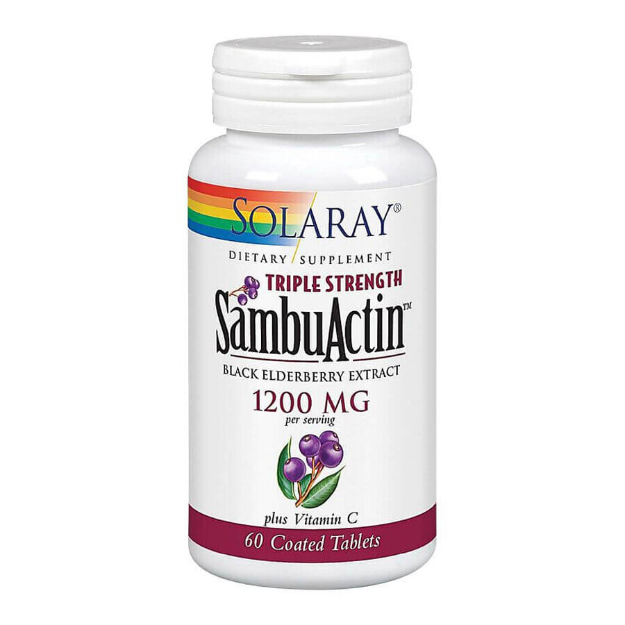 Sambuactin 1200mg Solaray, 60 tablete, Secom