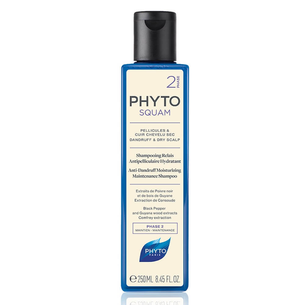 Sampon antimatreata hidratant pentru par uscat Phytosquam, 250 ml, Phyto Frumusete si ingrijire