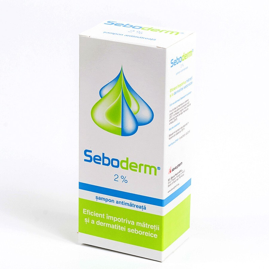 Șampon cu ketoconazol 2% Seboderm, 125 ml, Slavia Pharm