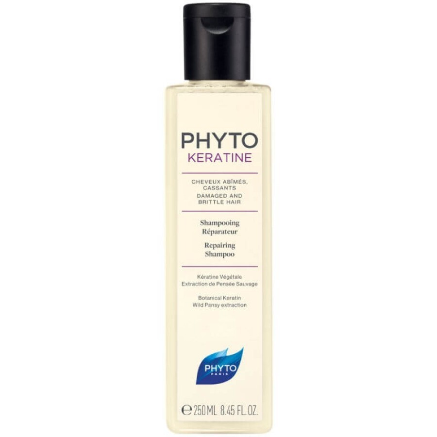 Sampon reparator cu keratină pentru parul deteriorat Phyto Keratine, 250 ml, Phyto