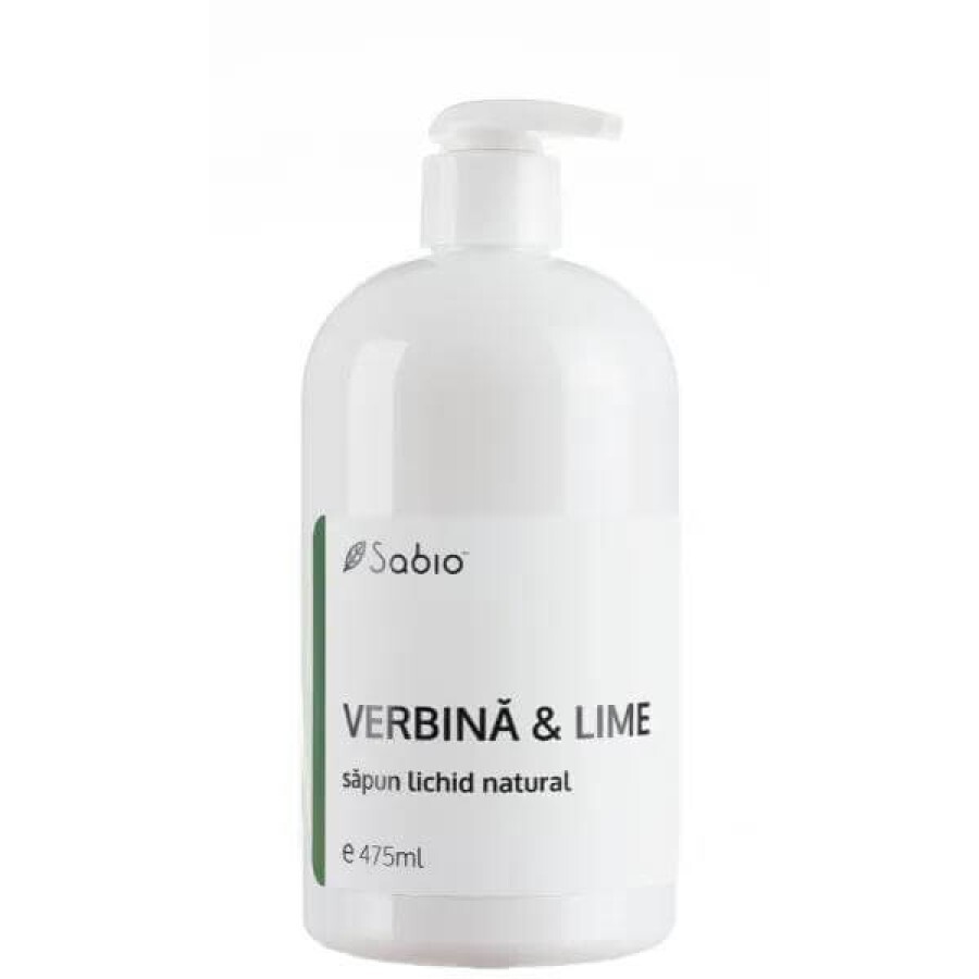 Săpun lichid natural cu verbină și lime, 475 ml, Sabio