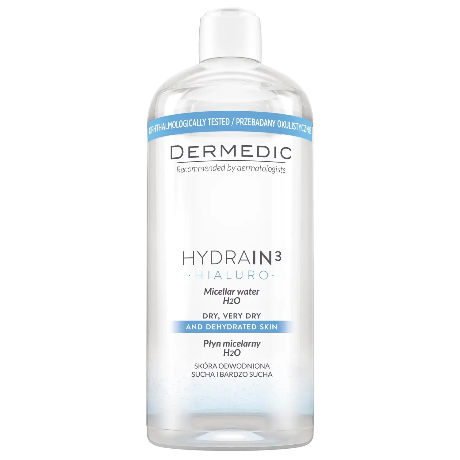 Dermedic Hydrain3 Apa micelara H2O  Hialuro, 500 ml