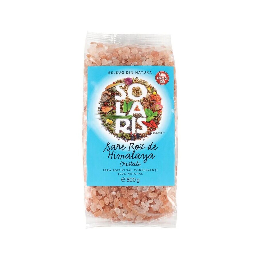 Himalayan pink salt crystals, 500 g, Solaris