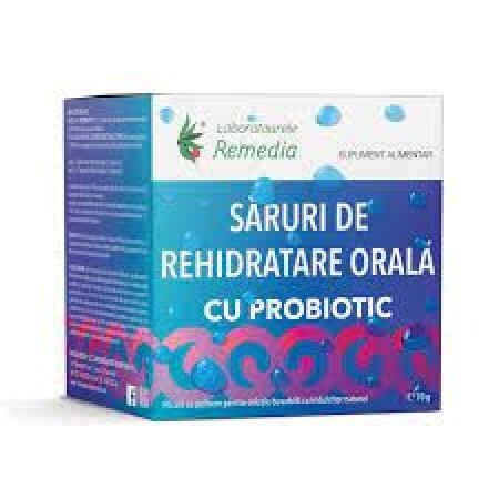 Săruri de rehidratare cu probiotic, 20 plicuri, Remedia