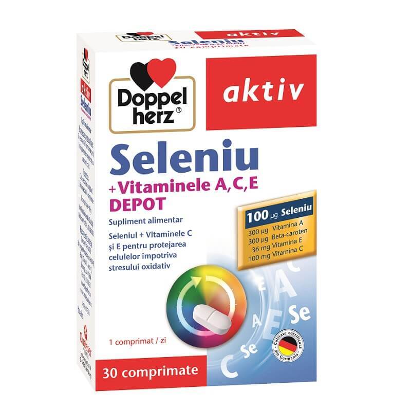 Seleniu + Vitaminele A, C, E Depot, 30 capsule, Doppelherz Vitamine si suplimente