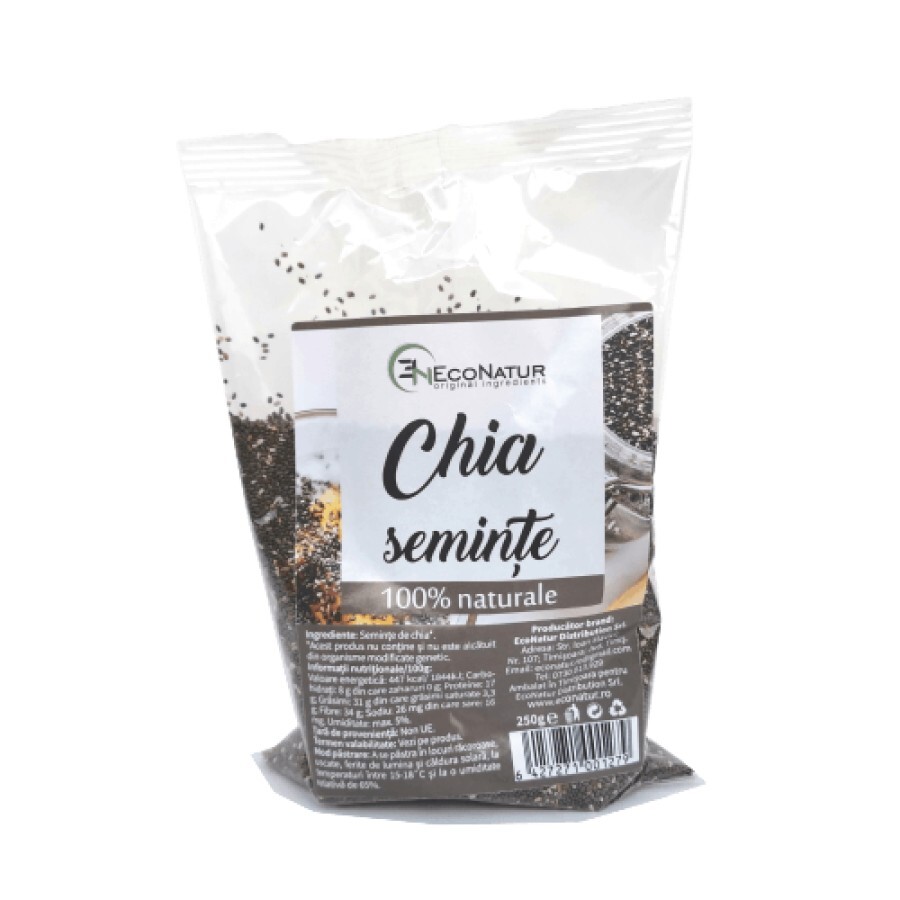 Semințe de chia, 250 g, Econatur
