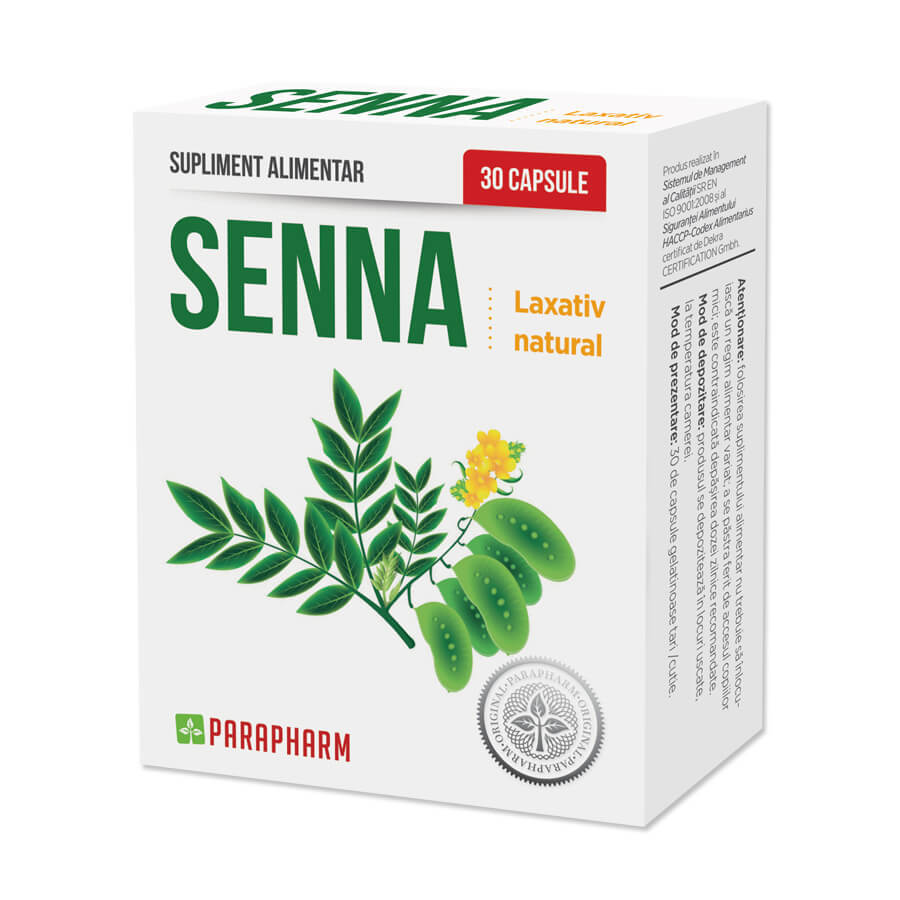 Senna, 30 capsule, Parapharm recenzii