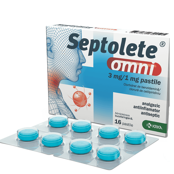 Septolete omni, 16 pastile, Krka