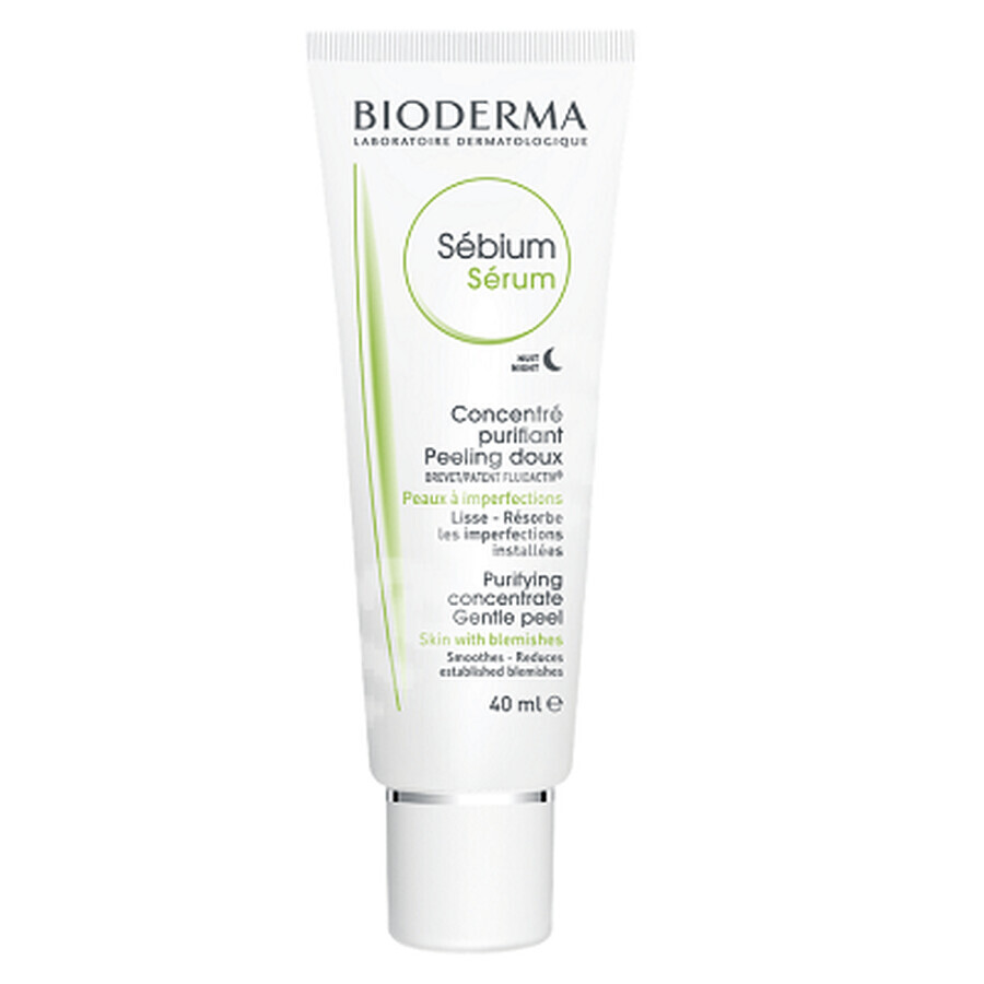 Ser de noapte pentru corectarea imperfectiunilor Sebium, 40 ml, Bioderma