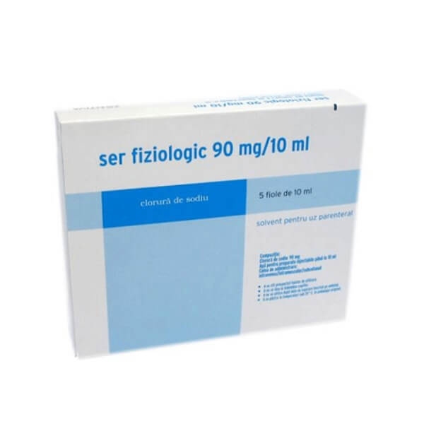 Ser fiziologic 90 mg, 10 ml x 5fiole, Zentiva