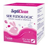 Ser fiziologic SeptiClean, 20 x 5 ml, Viva Pharma